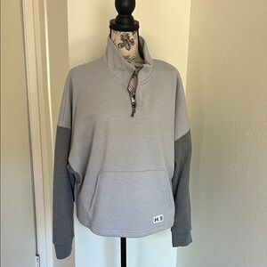 Under Armour Two-Tone Gray Half-Zip Pullover